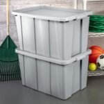Sterilite Tuff1 30 Gallon Plastic Storage Tote Container Bin with Lid (12 Pack) - Image 3