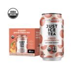 JUST ICE TEA Peach White Tea - 4pk/12 fl oz Cans