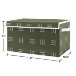 Sweet Jojo Designs Boy or Girl Gender Neutral Unisex Fabric Storage Toy Bin Jungle Animals Green and White - Image 4