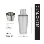 Viski Alchemi 18oz Vacuum Insulated Cocktail Shaker with Citrus Reamer, Jigger Cap, Stainless Steel with Leakproof Silicone Seal, Travel, Bar Gifts - Image 5
