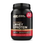 Optimum Nutrition Gold Standard 100% Whey Protein Powder - Double Rich Chocolate - 22 Servings - 23.59oz: High-Quality Whey Isolate, 24g Protein
