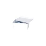 YBM Home Small White Plastic Storage Bin with Lid (2140) - Image 3