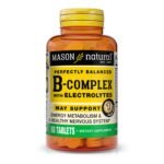 Mason Naturals B Complex with Electrolytes Multivitamin Tablets - 60ct: Gluten-Free, Soy-Free, 1.5mg Vitamin B1 per Serving, Unflavored