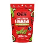 The Only Bean Crunchy Roasted Edamame Bean Snack High Protein Sriracha - 4oz
