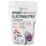 Micro Ingredients Sport Electrolytes Powder, Berry Punch, 2 lbs (907 g)