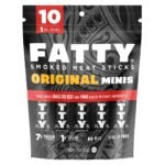 Fatty Original Multipack Meat Sticks - 10oz/10ct: Pork, Smoked, 6g Protein