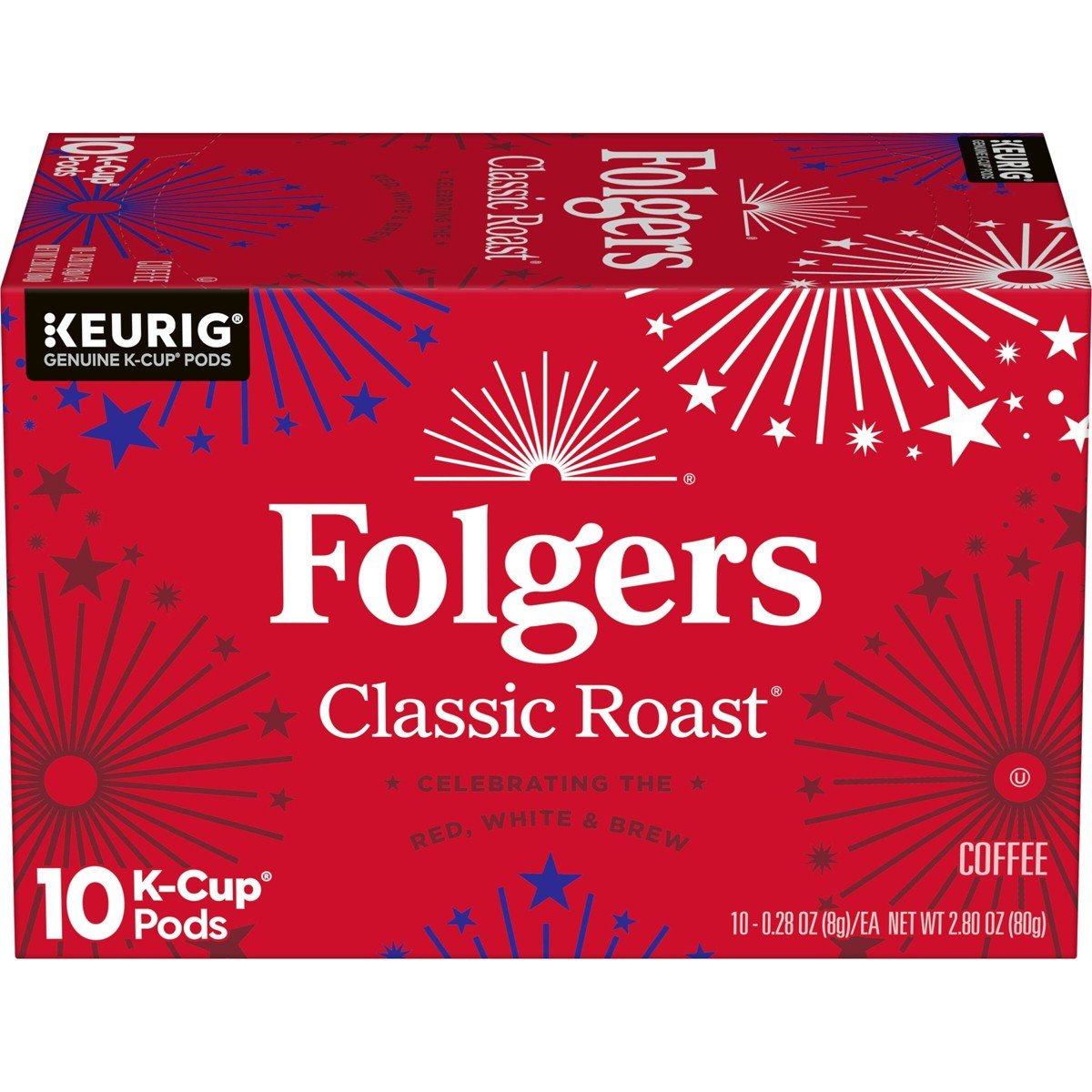 GUEST_04e40c1e-b233-44b8-a905-d1efc7ee351f.jpg Folgers Classic Medium Roast Coffee , Keurig K-Cup Pods, Limited- Edition Design for America's 250th Anniversary - 10ct - Image 1