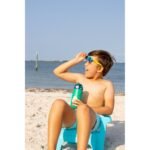 Ello 12oz Stainless Steel Water Bottle Spyke Green: Kids Portable Drinkware, Dishwasher-Safe, Crocodile Lid - Image 3