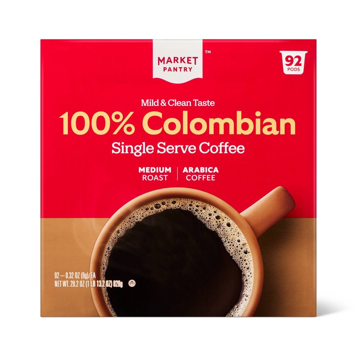 GUEST_0767b5f7-d3df-4fda-bb46-13cb5e693f4c.jpg 100% Colombian Medium Roast Coffee - Single Serve Pods - 92ct - Market Pantry™ - Image 1