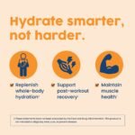 NativePath Hydrate Electrolytes Powder - Zero Sugar with 2,000mg BCAAs, Tangerine, 30 Servings - Image 4