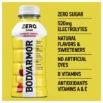 BODYARMOR ZERO Cherry Berry Lemonade - 8pk/12 fl oz Bottles: Non-Caffeinated - Image 3