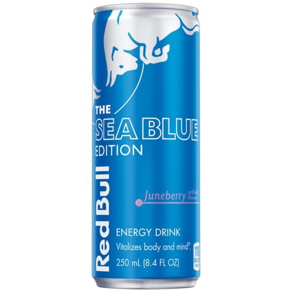 Red Bull Sea Blue Edition - Energy Drink - Juneberry - 8.4 fl oz: Low Fat, Caffeinated