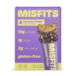 Misfits Health Plant Based Caramel Fudge Protein Bars - 7.10oz/4pk