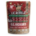 Righteous Felon Craft Jerky Lil Rebels OG Hickory Mini Beef High-Protein Snack Meat Sticks - 7oz/14ct