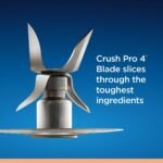 Oster 2-in-1 One Touch Blender - Stainless Steel: Glass Jar, 6 Speeds, Smoothies, Ice Crush, Dishwasher-Safe Parts - Image 5