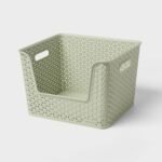 Y-Weave Easy Access Storage Bin White - Brightroomâ„¢: 16 Volume, Polypropylene, 13" Cube Compatible, Nesting, Rectangle Shape - Image 8
