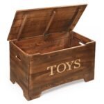 Badger Basket Solid Wood Rustic Toy Box - Brown - Image 4