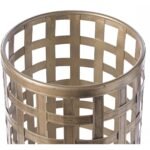 Vintiquewise Round Metal Woven Umbrella Storage Stand - Image 6