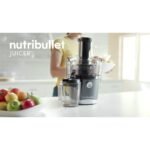 NutriBullet 2-Speed Electric Juicer - Gray: Stainless Steel, 800W, 3" Feed Chute, Dishwasher-Safe Parts - Image 2