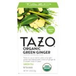 Tazo Organic Green Ginger Tea Bags - 16ct: Caffeinated
