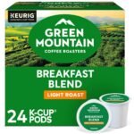 Green Mountain Coffee Breakfast Blend Keurig K-Cup Coffee Pods - Light Roast - 24ct: Arabica Beans