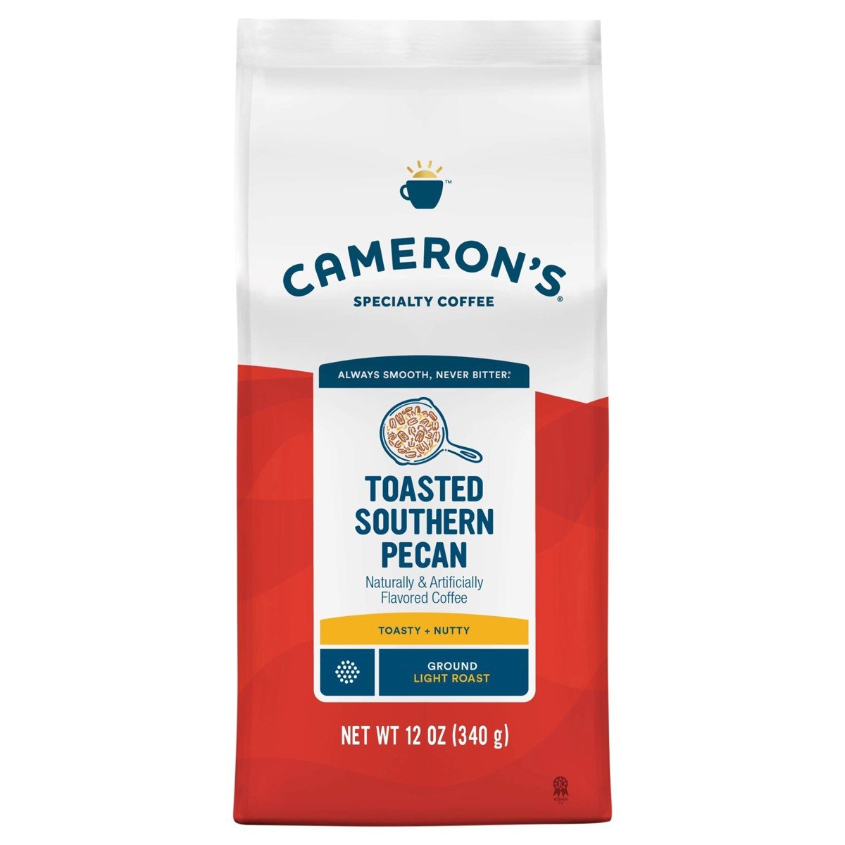 GUEST_0d0576fa-223e-4a79-91e4-a8fa5cdc5f6b.jpg Cameron's Toasted Southern Pecan Light Roast Ground Coffee - 12oz - Image 1