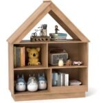 BALHAM TRADE-5-Cubby Toy Storage Organizer for Playroom Classroom Nursery Daycare Ideal Natural 4.5"D x 13.5"W x 42.5"H