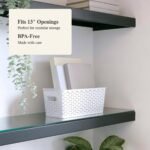 Y-Weave Half Medium Decorative Storage Basket White - Brightroomâ„¢: Polypropylene, 5.2 Volume, 13 Inch Cube Compatible - Image 5