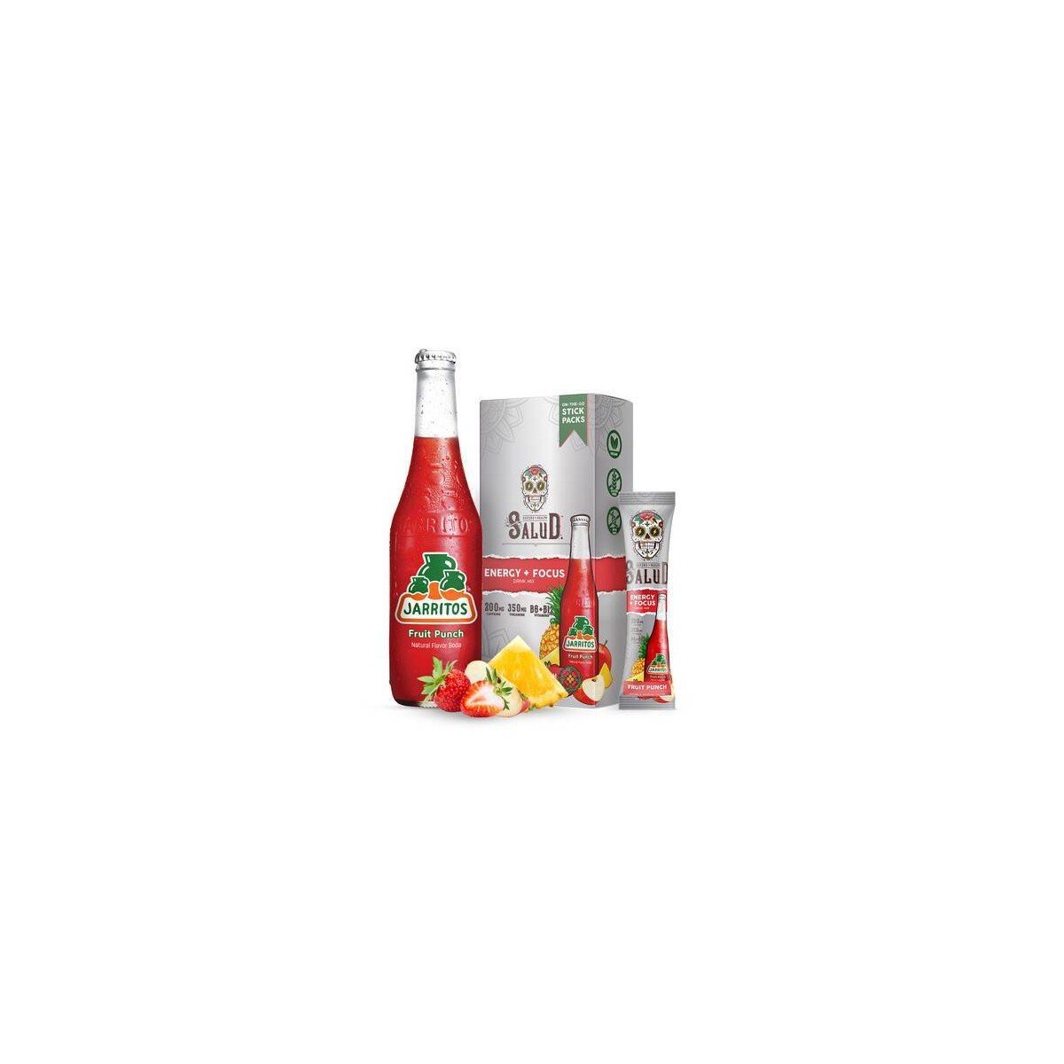 GUEST_0d9adf0c-ceb4-4b39-9489-cb747402f5fd.jpg Salud Energy + Focus Jarritos Fruit Punch Electrolyte Drink Mix - 6pk/0.21oz Packet Sticks - Image 1