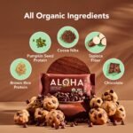 ALOHA Chocolate Chip Cookie Dough Plant-Based Protein Bars - 14g Protein - 9.88oz/5ct - Image 5