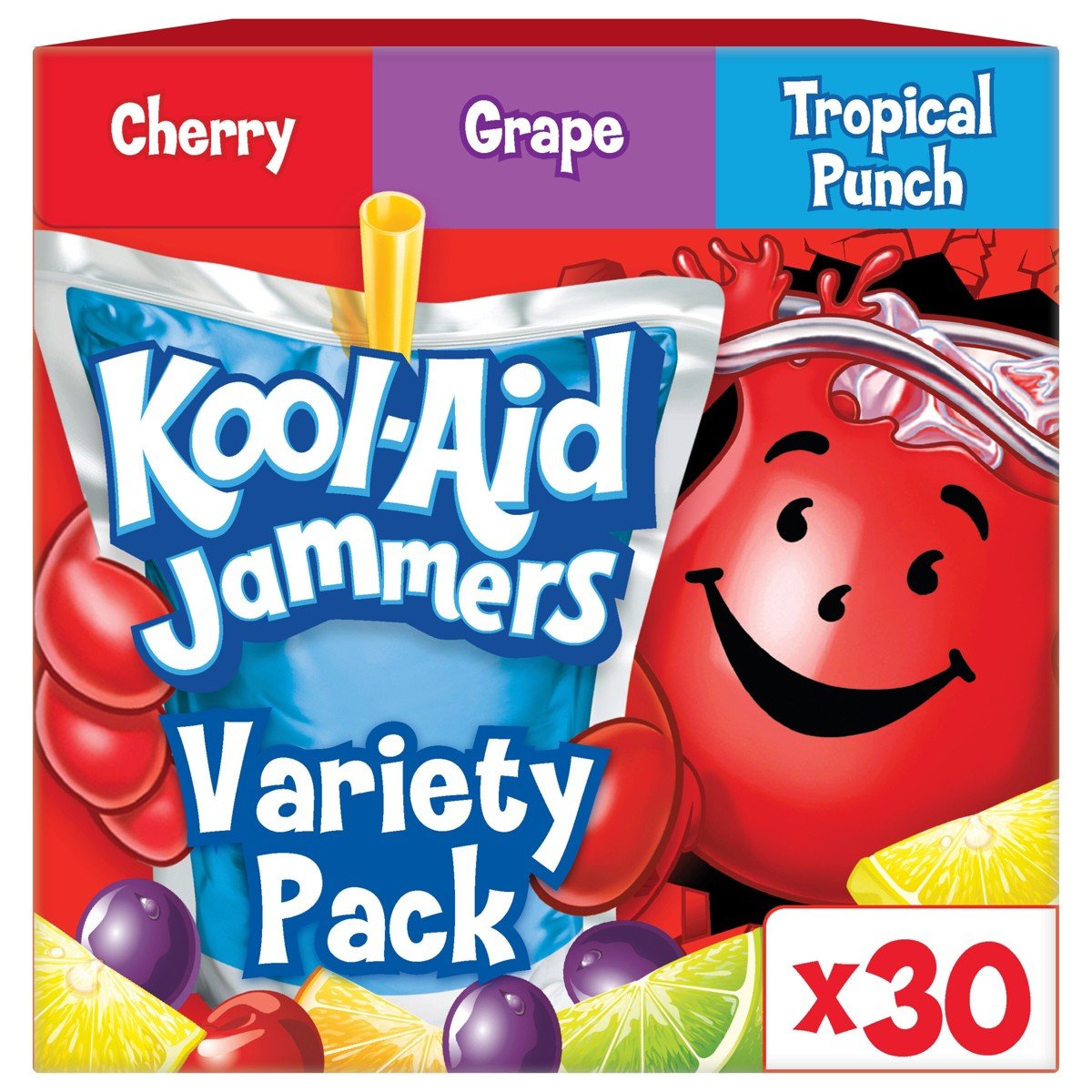 GUEST_0e25b4ae-fd9d-48da-8294-72890907897a.jpg Kool-Aid Jammers Variety Pack Juice Boxes - 30pk/6 fl oz Pouches - Image 1