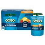 GoGo SqueeZ Electrolytes No Sugar Added Strawberry Pineapple Orange Variety Pack - 3.9oz/10ct