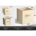 Sorbus 6 Pack 11 Inch Foldable Storage Cubes with Handle- for Organizing Home, Shelves, Nursery, Playroom, Closet and More - Image 3