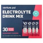 Venture Pal Electrolyte Drink Mix, Strawberry, 30 Stick Packs, 0.17 oz (4.8 g) Each