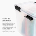 IRIS 30.6 Qt Airtight Plastic Storage Bin with Lid and Seal and Secure Latching Buckles - Image 4