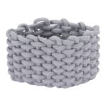 Unique Bargains Handcrafted Odorless Cotton Rope Chic Decorative Storage Basket White - Image 6