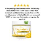 My Adventure to Fit Electrolytes Powder Sugar Free Drink Mix - Lemon Candy Flavored - 37 Servings - No Artificial Flavors, Colors, or Sweeteners - Image 2