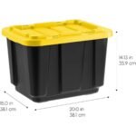 IRIS 11.5 Gal/46 Qt Heavy-Duty Stackable Plastic Holiday Storage Bin Tote Container with Quick Snap Lid, 4Pk - Image 4