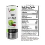 CELSIUS Sparkling Green Apple Cherry Functional Energy Drink - 12 fl oz Can - Image 3