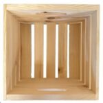 Wilson's Cube Wooden Pine Crates - 2 Pack - 12.5" x 12.5" x 9.25" - Image 2