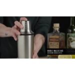 Viski Alchemi 18oz Vacuum Insulated Cocktail Shaker with Citrus Reamer, Jigger Cap, Stainless Steel with Leakproof Silicone Seal, Travel, Bar Gifts - Image 2