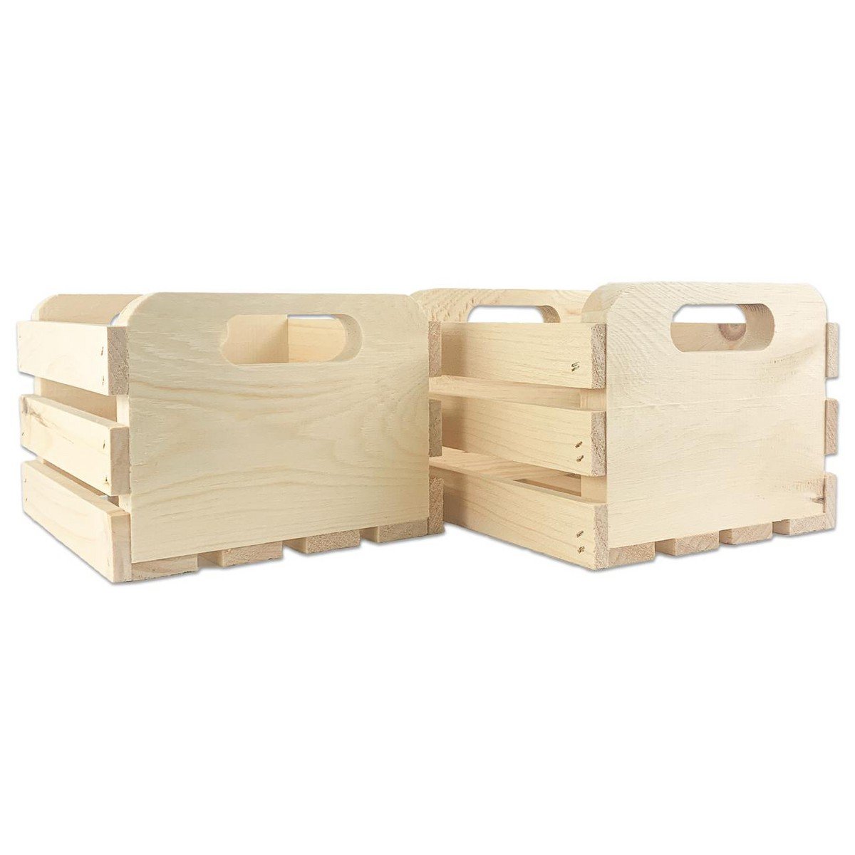 GUEST_131ee6cb-512d-4130-a455-592cd96e6b0a.jpg Wilson's Small Wooden Pine Crates - 2 Pack - 5.5" x 7" x 8" - Image 1