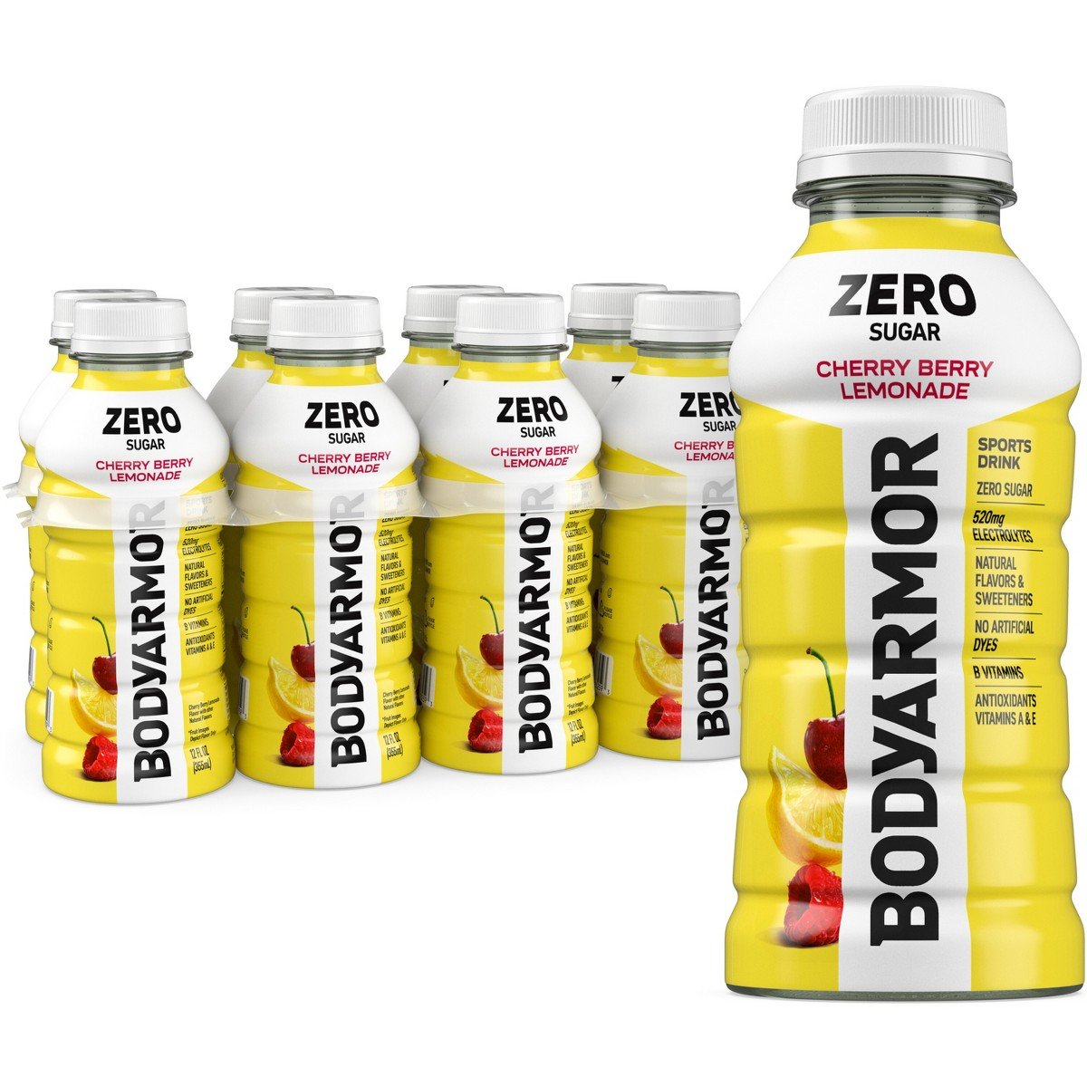GUEST_132f5b56-daae-41ca-8c40-84b8c6dcddcd.jpg BODYARMOR ZERO Cherry Berry Lemonade - 8pk/12 fl oz Bottles: Non-Caffeinated - Image 1