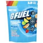 G FUEL Hydration + Focus, Electrolyte Drink Mix with Cognizin®, Variety Pack, 12 Stick Packs, 0.21 oz (6 g) Each