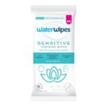 WaterWipes Sensitive Feminine, 99.9% Purified Water, pH Friendly, Fragrance Free Wipes - 28ct