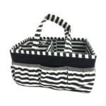 Bacati - Pin Stripes Black Storage Caddy - Image 2