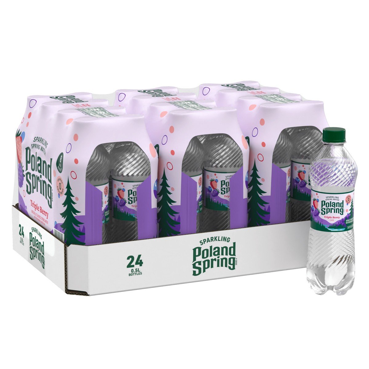 GUEST_1590cd3e-a5a8-4b0f-9abc-bd4a63fd58fa.jpg Poland Spring Triple Berry Sparkling Water - 24pk/0.5L Bottles - Image 1