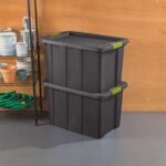 Sterilite 30 Gal Latching Tuff1 Stackable Storage Tote Bin w/ Latch Lid, 4 Pack - Image 6