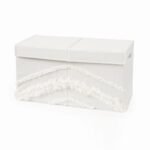 Sweet Jojo Designs Boy or Girl Gender Neutral Unisex Fabric Storage Toy Bin Bohemian Fringe Ivory