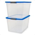 HOMZ, Secure Latch, Large Plastic Storage Bins for Organization Multipack - Image 6